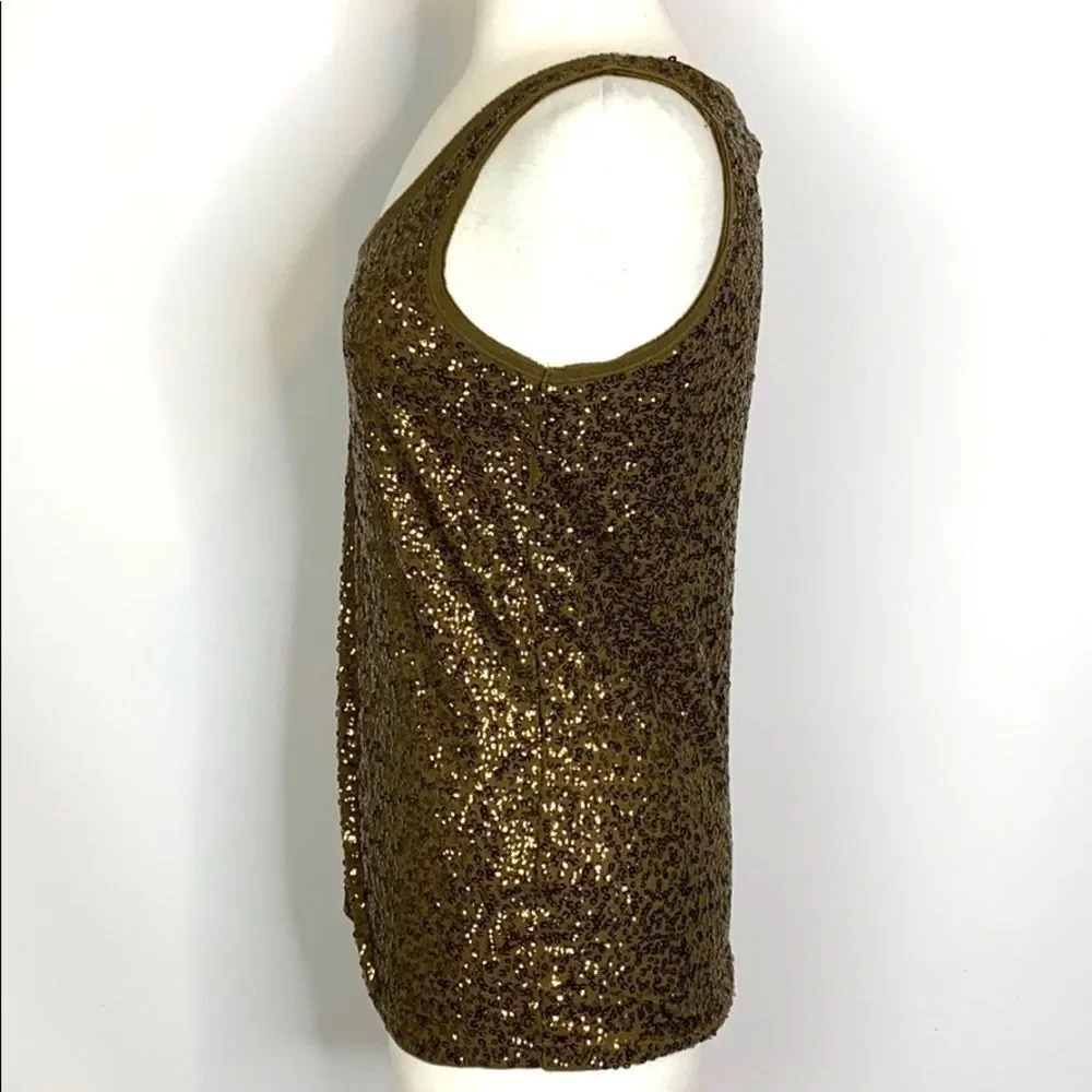 J. Crew Sequin Tank Top Size M